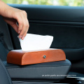 Amzon Hot Sale Leather Car Tissue حامل محمول